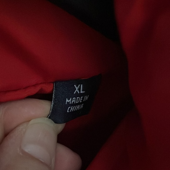 Tommy Hilfiger red puffer coat-XL - Picture 4 of 4